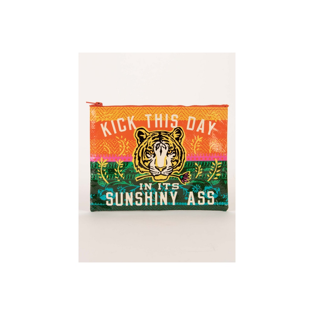 BlueQ, Pouch, Art & School, Unisex, 7.25"x9.5", Zipper, Sunshine Ass, 676200